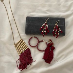 Gameday Boston Coll, FSU USC jewelry set. ** Hoops not included.